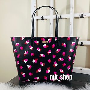 Kate Spade Margareta Flutter Hearts Tote Bag